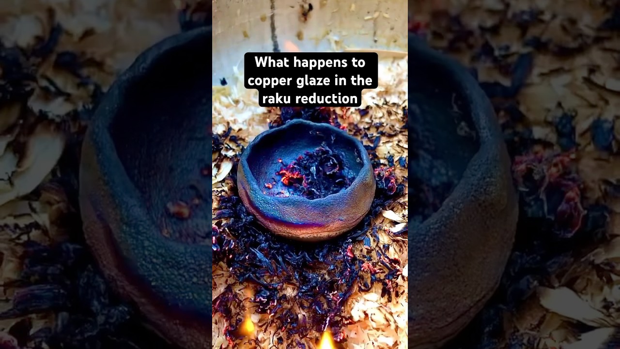 Watch the magic happen in Raku pottery!!  