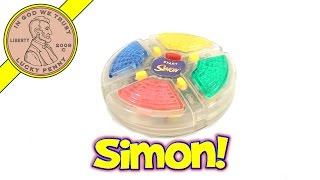 Clear Pocket Simon Handheld Game, 1998 Hasbro Toys