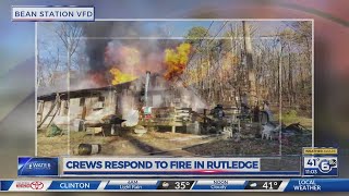 Crews Respond To Fire In Rutledge