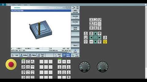 SinuTrain for SINUMERIK Operate   Vertical milling machine 840D sl 4 8 SP4 2020 08 19 17 37 36