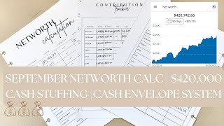 Celebrity SEPTEMBER NETWORTH CALCULATION - $420,000 Net Worth