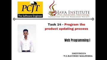 Web project Task 14 | 1st year | Semester 01 | Java Institute | eShop Application