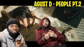 AMERICANS FIRST TIME REACTING TO AGUST D 'PEOPLE PT.2 (FEAT. IU)' OFFICIAL MV