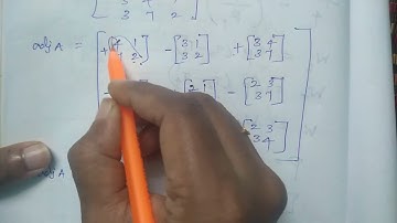 12 th maths ex.1.1,q.no.1(ii),find adjoint,ch-1,#Applications of matrices and determinants #12th