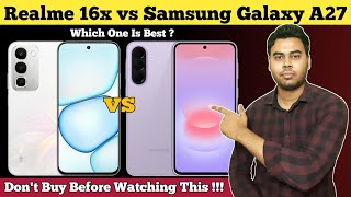 Realme 16x vs Samsung Galaxy A27