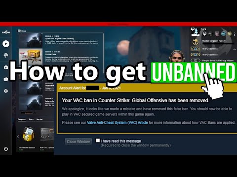 How to get unbanned in CS:GO