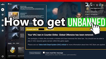 How to get unbanned in CS:GO