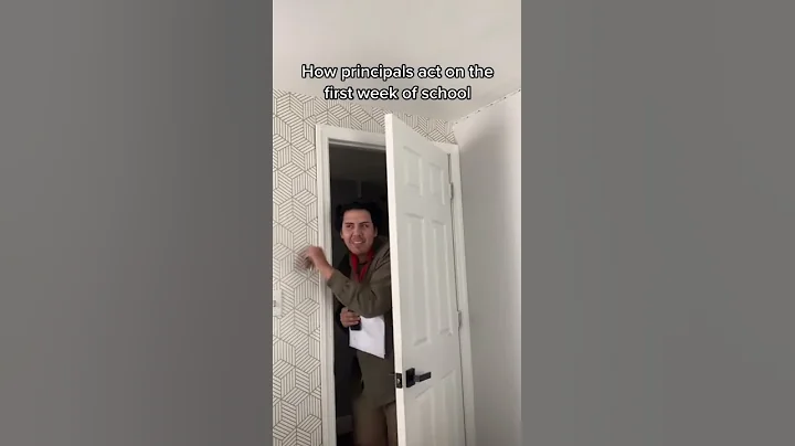 how principals act on the first day of school tiktok videos