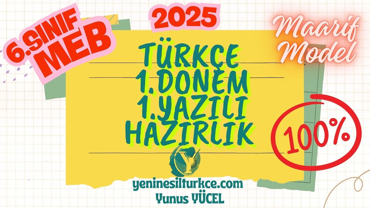 6 Sınıf Türkçe 1 Dönem 1 Yazılı 5 Senaryo