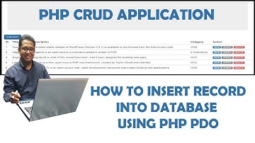 How to add a post or record into MySQL database using PHP PDO Part-7