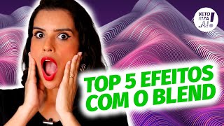 TOP 5 EFEITOS usando o BLEND do ILLUSTRATOR!