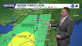 Showers and storms Thursday, a few could turn severe (8-26-26)