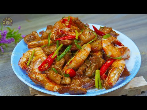 Video Cách Làm Tôm Rim Thịt Đơn Giản Ngon Cơm - Cho Tôm Nào... - youtube