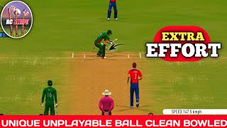 REAL CRICKE SWIPE UNIQUE UNPLAYABLE BALL CLEAN BOWLED  | REAL CRICKET SWIPE NEW UPDATE |REAL CRICKET screenshot 4