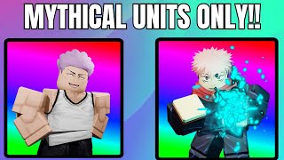 Only Mythic Rarity Units in Endless Mode… How Far Can I Go
