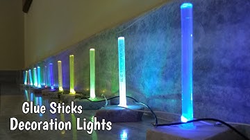 #GlueStickLight How to Make Decoration Lights || Diwali Special Glue Stick Light