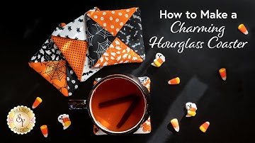How To Make a Charming Hourglass Coaster | Shabby Fabrics Tutorial