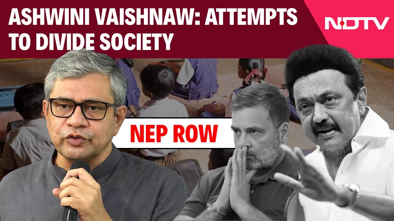 NEP Tamil Nadu Ashwini Vaishnaw Questions Rahul Gandhi s Stance On 3 NEP Tamil Nadu Ashwini Vaishnaw Questions Rahul Gandhi s Stance On 3