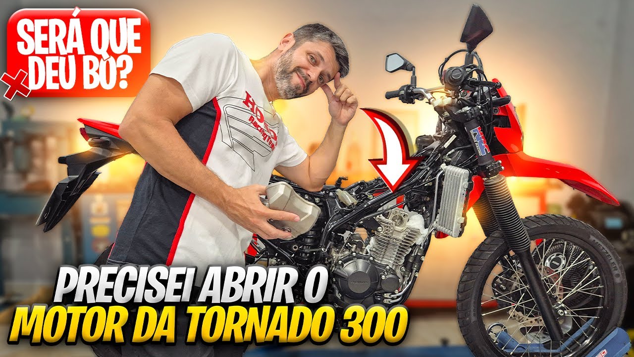 Precisei abrir o motor da Tornado 300 para verificar a trava do comando - estava ruim? MECANICANDO