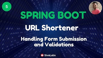 Spring Boot: URL-verkortingsapplicatie bouwen - Deel 5: Thymeleaf-formulierinzending en -validaties