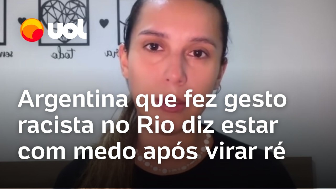 Após ter a prisão decretada por injúria racial, argentina diz estar ‘morrendo de medo’