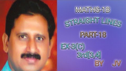straight lines#Maths-1B@ JV-The Mentor