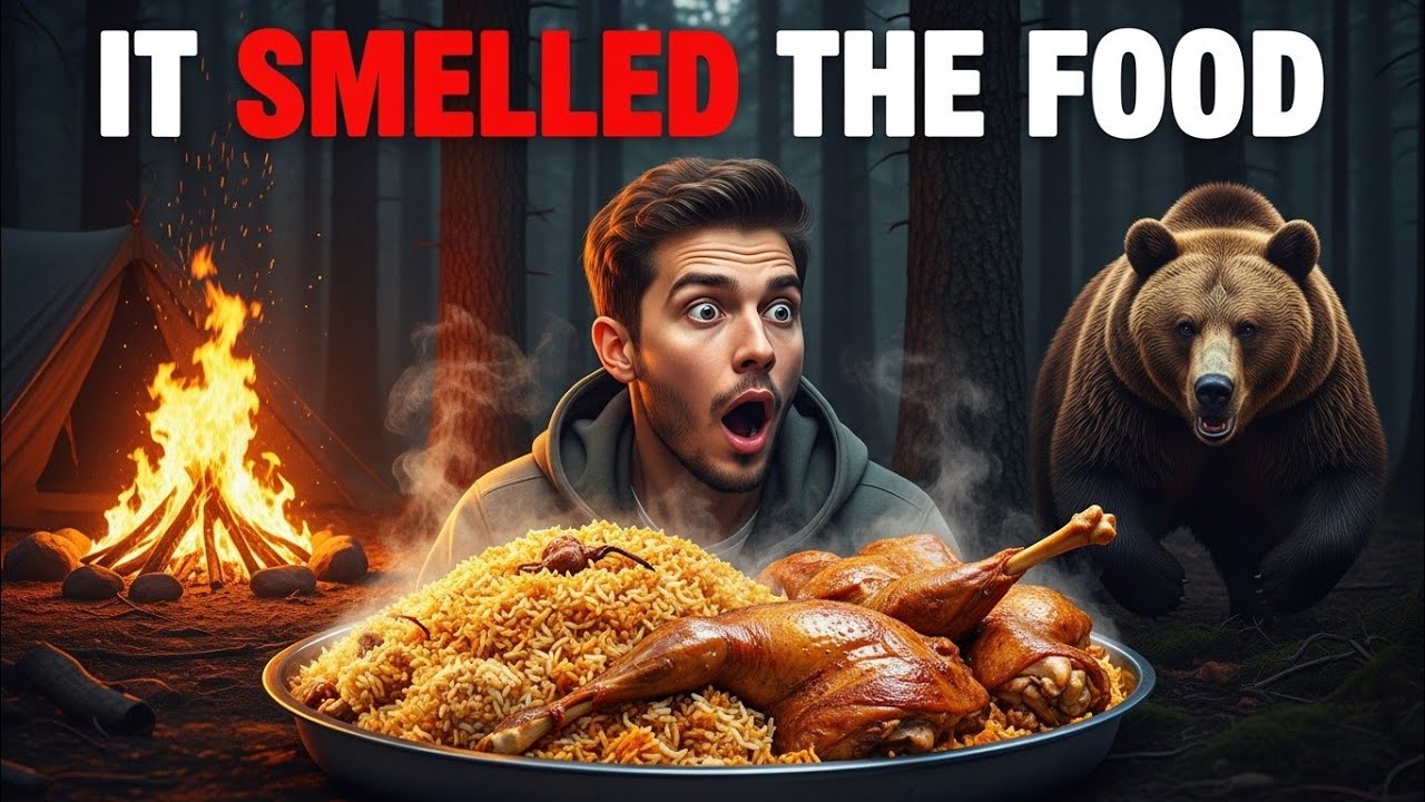 I Cooked Giant Biryani in the Wild… Then a Bear Came 😱🐻😱