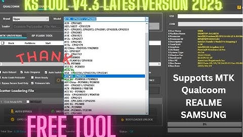 KS Tool V4 3 2025  Qualcomm unlock tool  SamsungoppovivoXiaomiHuawei frp l Latest Update 2025