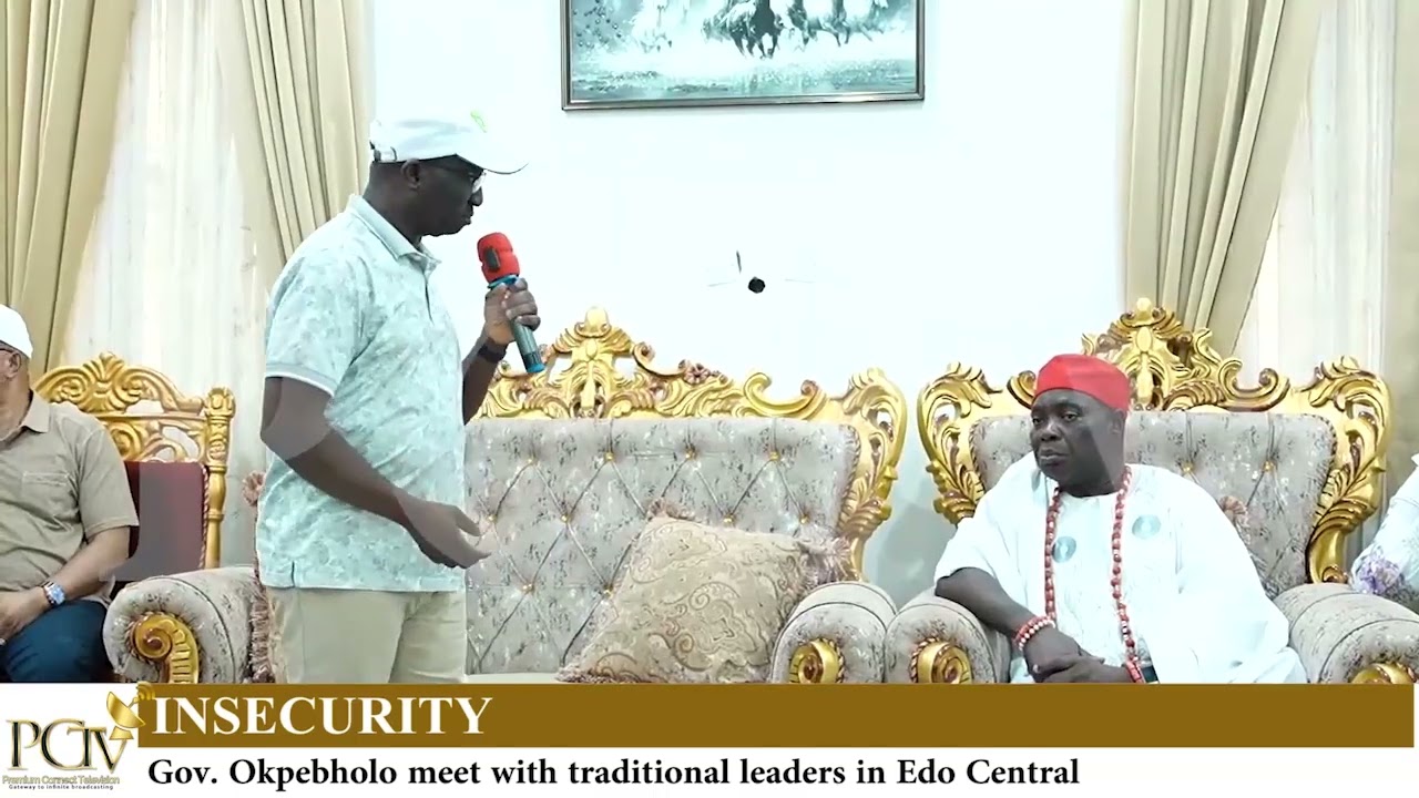 Губернатор Окпебхоло встретился с традиционными лидерами в центральном штате Эдо.