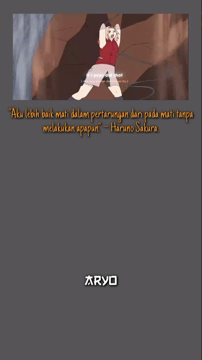 [AMV] STORY WA ANIME NARUTO || KATA KATA MOTIVASI HARUNO SAKURA 30 DETIK ||
