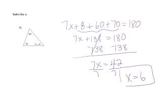 Triangle sum notes with video
