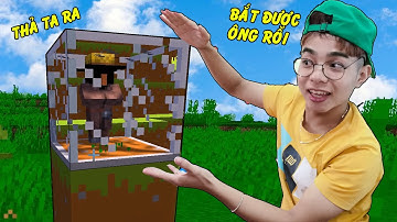 ThắnG Tê Tê Bắt Ông Dân Làng Nhốt Vào Trong Lồng Kính | Minecraft