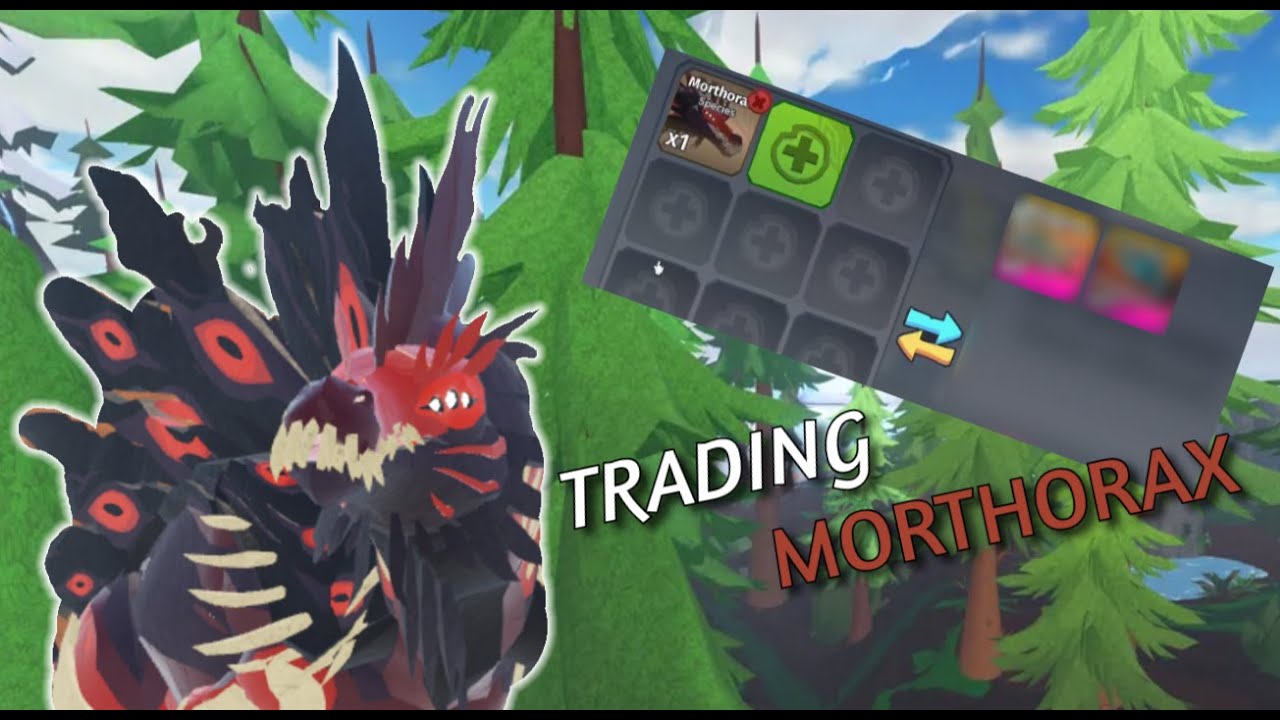 Trading MORTHORAX in Creatures of sonaria (roblox)