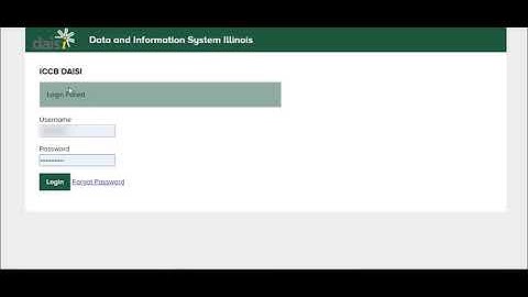 DAISI 2.0 User Guide: Logging In