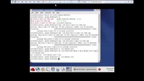 Configuration DHCP sous redhat 9