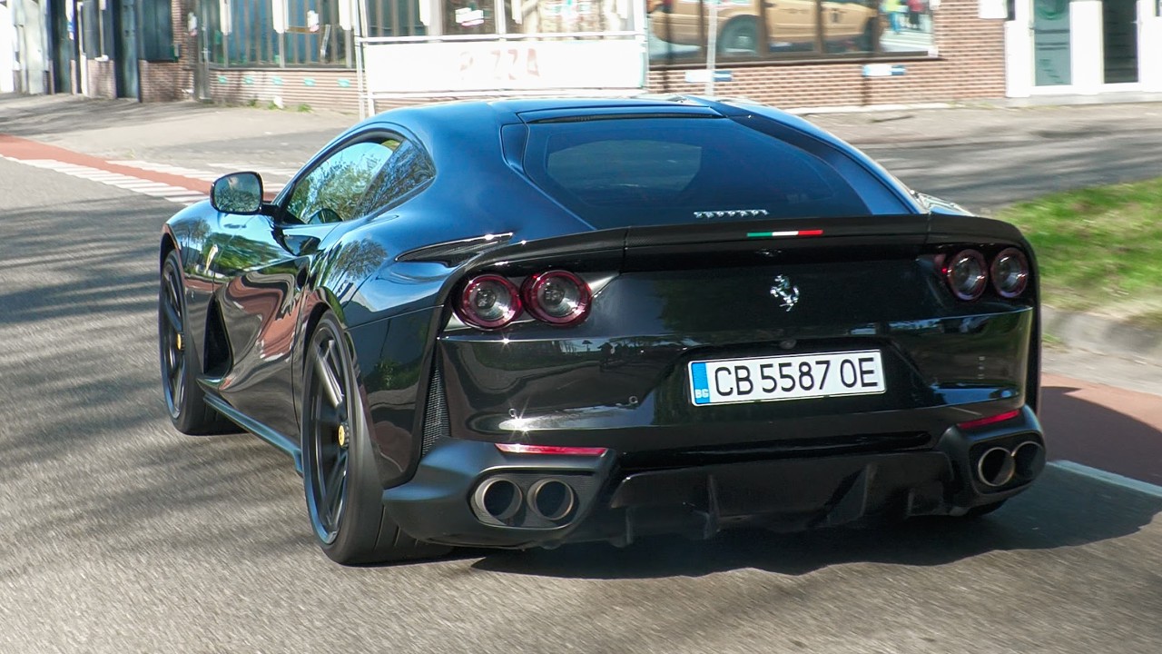 Supercars Accelerating LOUD! Aventador SVJ, 812 Novitec, Purosangue, F12 N-Largo S, 992 GT3 RS..