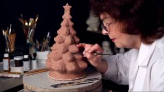 Lenox Treasured Tradition 12" Lit Tree w/ 24K Gold Accents on QVC