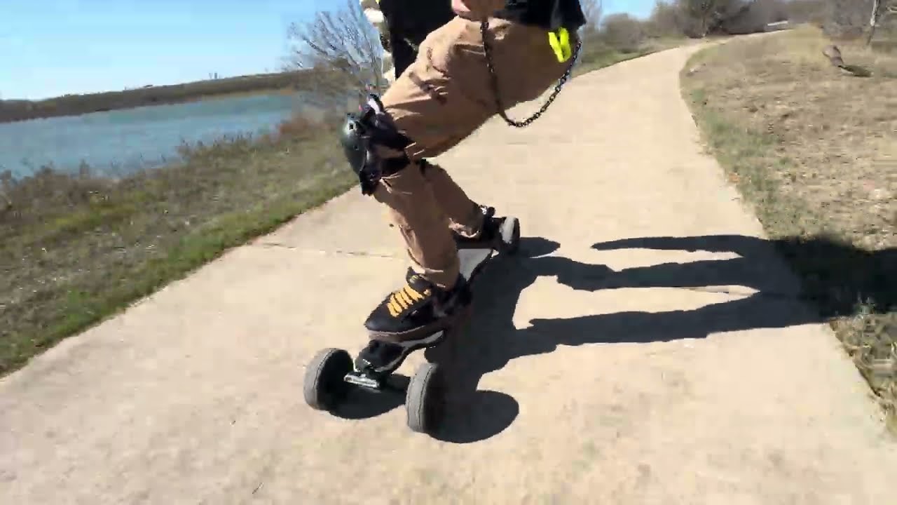 I fell off my electric skateboard at the end ( I am okay 🩹)