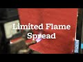 Limited flame spread  en iso 15025