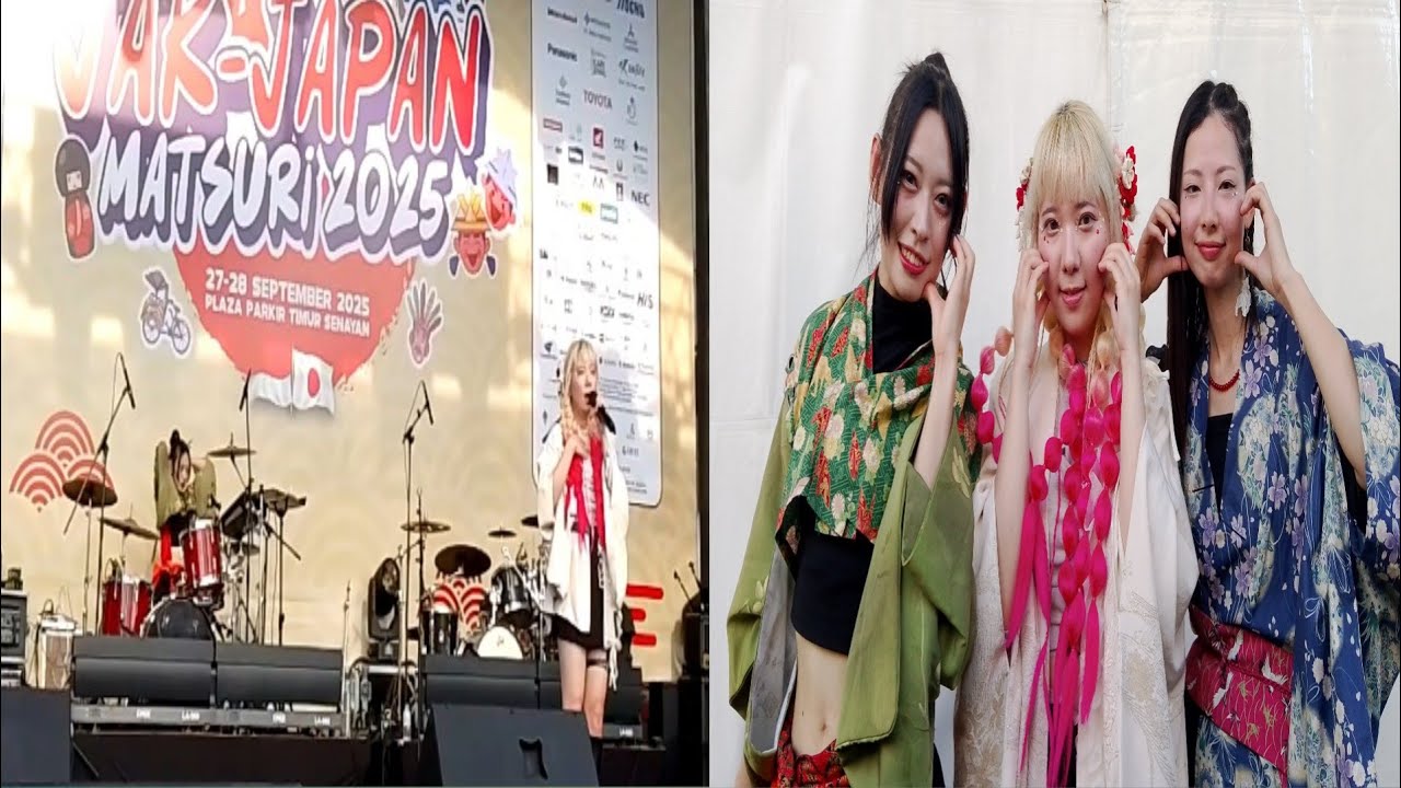 Girl Band DARUMA Rollin' Meriahkan Festival Budaya Jak - Japan Matsuri 2025