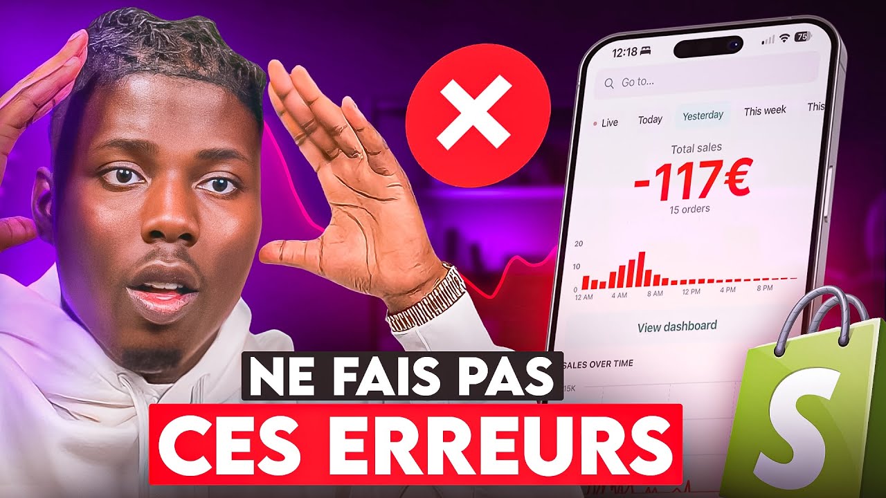 Les 5 pires ERREURS de débutants en DROPSHIPPING - FAIS ATTENTION !!