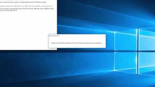 Installing SQL Server 2014 in Windows 10 Operating system