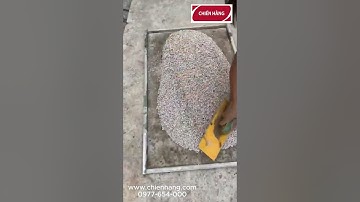 Keo trộn sỏi, Hướng dẫn làm sàn sỏi, làm đường sỏi, keo cho mặt đường lát sỏi, keo thi công sàn sỏi