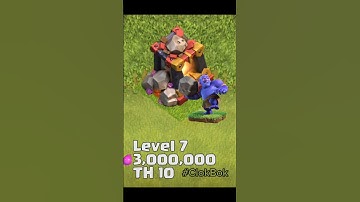 Dark barracks level 1 to 9 in clash of clans #shorts #coc #clokbok #update #viral