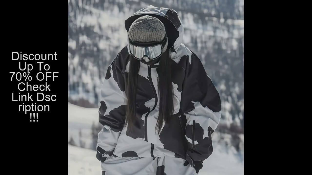 Women Winter Ski Jackets Men Waterproof Insulated Snow Tops Super Loose Snowboard Clothes Breathable