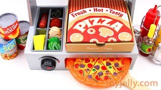 How to Make Play Doh Pizza Velcro Cutting Microwave and Doctor Drill Toy Baby Toy Appliance for Kids