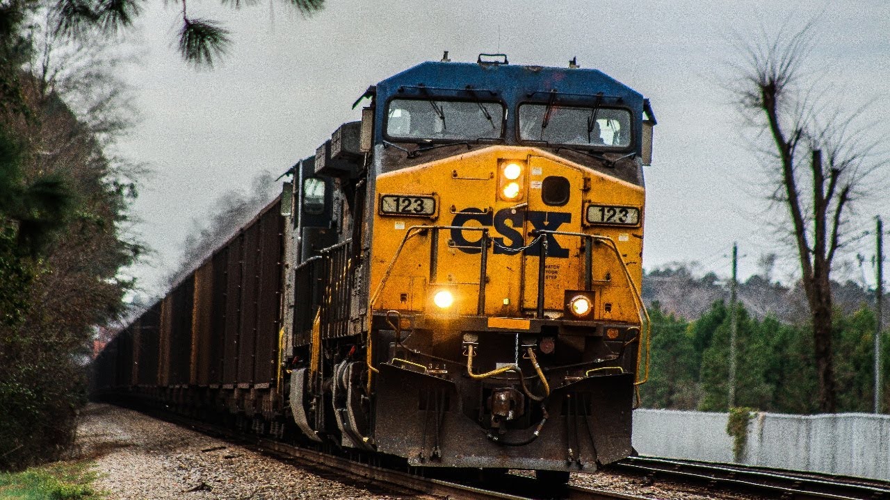[Fastest Coal Train To Date] CSXT U444 W/ AC44 123 & 5105 FLYS Through ...