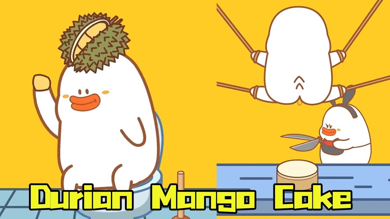 Butt Duck Makes Delicious Durian And Mango Cake