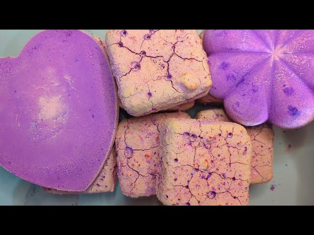 EXTRA CRUNCHY GYM CHALK💎💗CRUSHING ASMR-DYED GYM CHALK BLOCKS💠SO  SATISFYING-CLAY CRACKING✨ 