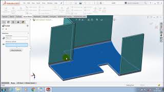 UNFOLD , FOLD,  FLATTEN & SIMPLE HOLE| SOLIDWORKS